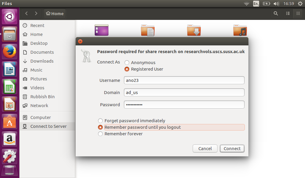 Authenticating on Ubuntu
