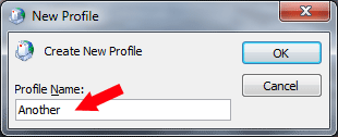 Manual Profile setup