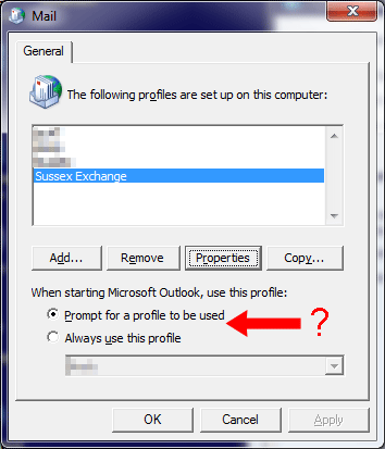 Mail Profile dialogue 7