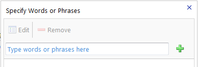 OWA - words and phrases for rules