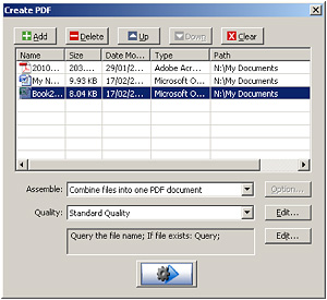 screenshot - combining multiple files