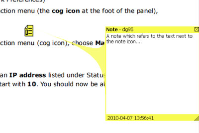 screenshot - note tool