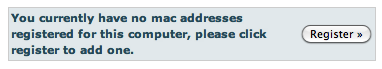 Screenshot - Register a MAC address button