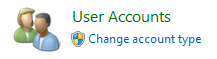 Control Panel - User Accounts