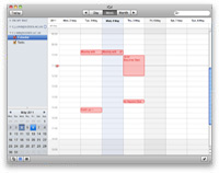 screenshot of iCAl window