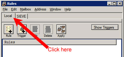 [Local tab in Rules window]