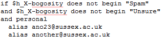 Expert Mode amended alias reference