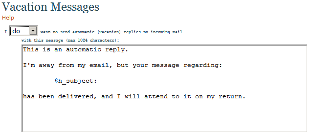 automatic text messages
