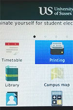 screenshot of the version for BlackBerry