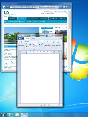 Windows 7 desktop
