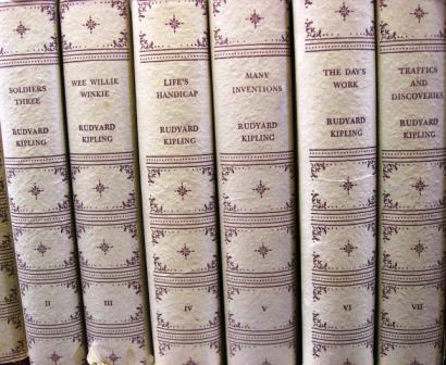 Book spines: Rudyard Kipling