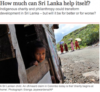PovertMatters article. How much can Sri Lanka help itself?