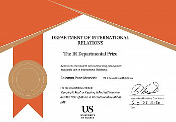 IR Departmental Prize