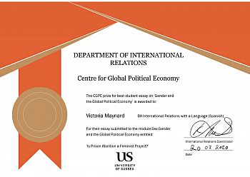 Centre for Global Political Economy prize