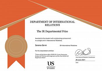 IR Departmental Prize