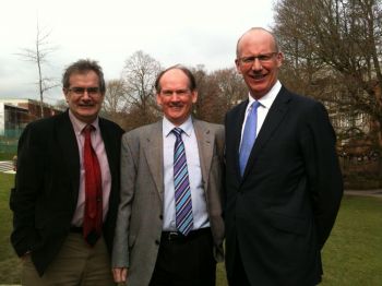 Richard Black, Roger Moore and Bob Allison