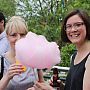 Students tuck into candy floss at LPS Results Day