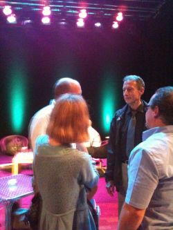 Peter Tatchel with Sussex Salon guests