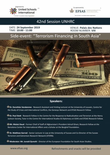 Terrorism Financing in South Asia