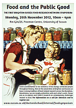 Food and the Public Good poster