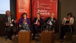 Mariana Mazzucato with other speakers at Policy Network conference on 6 September 2012