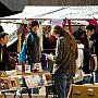 The weekly market on the Sussex campus