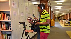 Student videoing