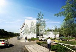 CGI image of the front entrance of The Keep