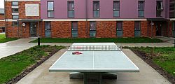 Table tennis table outside Northfield