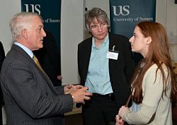 Brian Wheelwright, Prof Diane Mynors at Wates Family Scholarship event