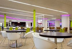 Eat Central, one of the main dining areas on the University of Sussex campus