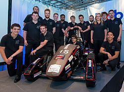 Formula Student team with their car