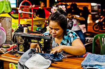 Garment workers in Bangkok