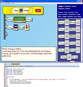 A screengrab showing the Flip programming language