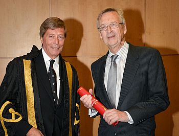 A photo of the V-C Michael Farthing with Michael Pendlebury