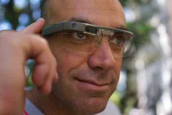 Google Glass is being explored by University of Sussex engineers for healthcare applications. By Loïc Le Meur - Flickr: Loïc Le Meur on Google Glass, CC BY 2.0, https://commons.wikimedia.org/w/index.php?curid=26050963