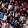 Aerial view of audience members at the Royal Institution