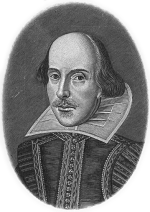 A sketch of William Shakespeare