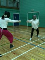 Life Sciences fencing team