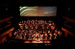 Picture of 'Auditorium' a film by Sophy Rickett with orchestral score by Ed Hughes, in performance at Glyndebourne Opera House 17 November 2007. Picture of 'Auditorium' a film by Sophy Rickett with orchestral score by Ed Hughes, in performance at Glyndebourne Opera House 17 November 2007.