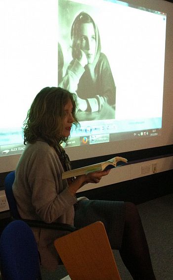 Mikey Cuddihy reading on 25 November 2014