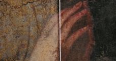 painting showing before and after restoration