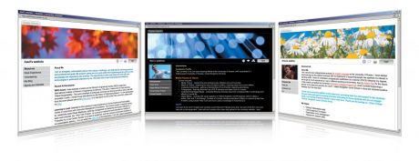 Webfolio panarama of 3 webfolios