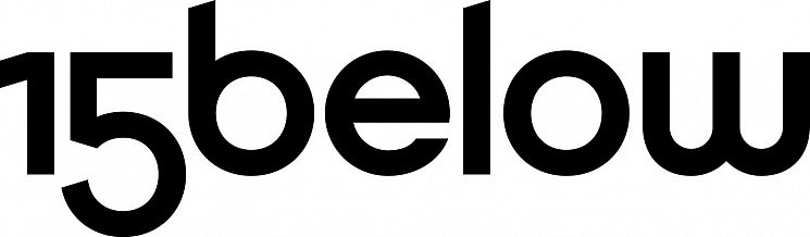 a logo of 15below