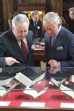 Professor Brian Cummings and Prince Charles