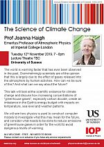 Poster for Jo's IOP evening lecture