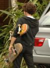 Skater moving in