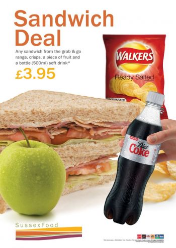 Poster about £3.95 sandwich meal deals