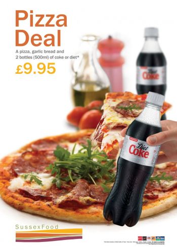 Poster about £9.95 pizza meal deal