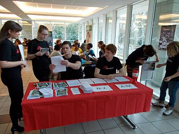 Reception Desk at Student Tropical Medicine Conference